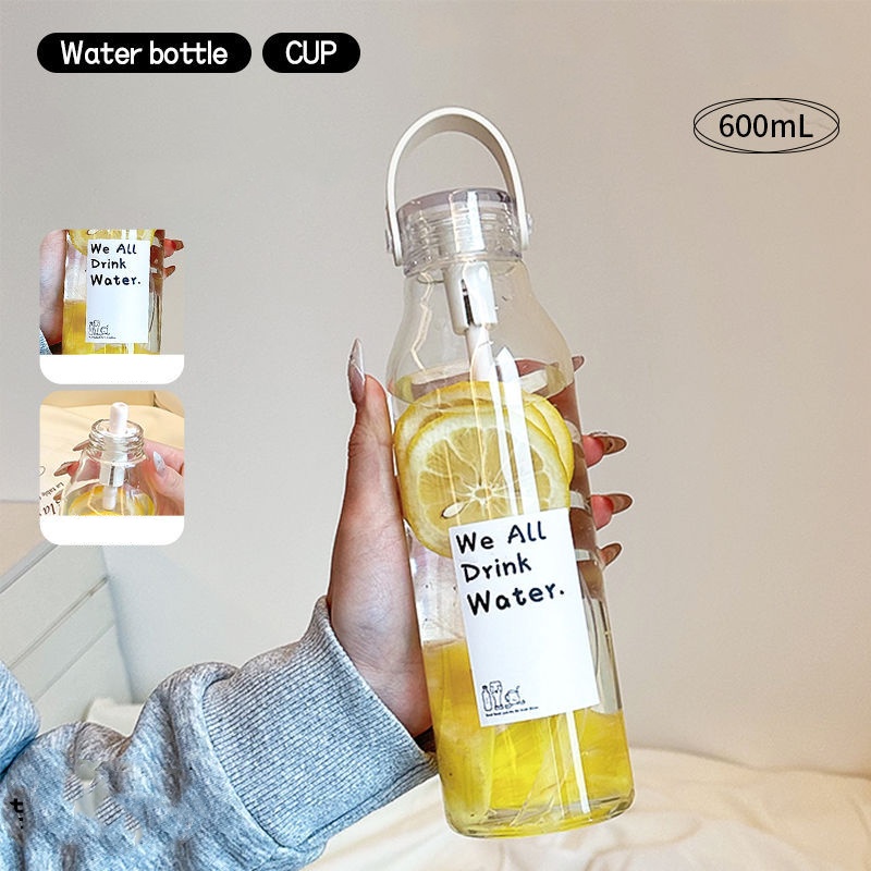 600ml 용량의 두꺼운 유리 물병으로, 실외, 사무실 - Outdoor Sport Glass Water Bottle 리뷰 및 가격